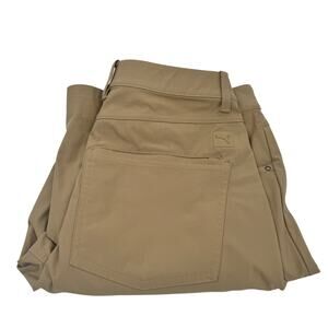 Puma Golf Pants 101 Khaki Tan Mens 30x32 (30x31 ACTUAL) Tapered Activewear